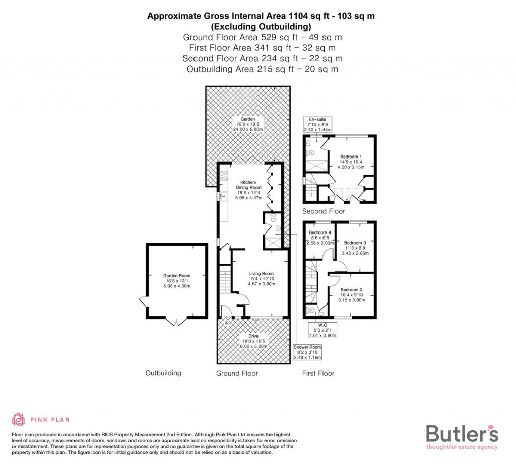 Floorplans For Benhill Road, Sutton