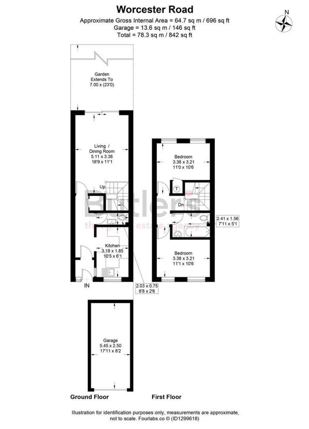 Floorplans For Worcester Road, Sutton