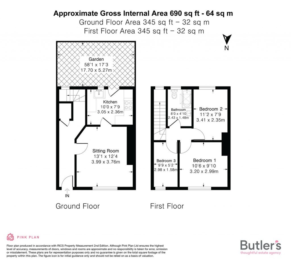 Floorplans For Middleton Road, Morden