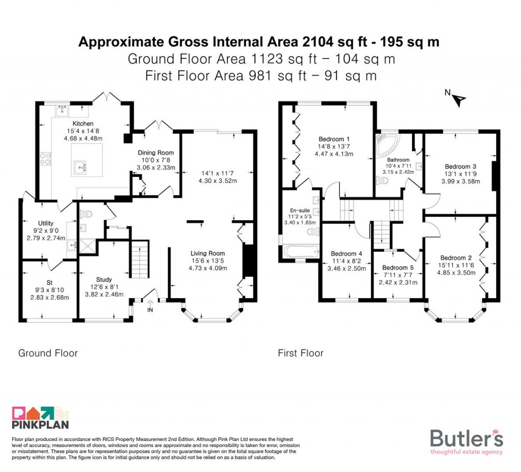 Floorplans For Upland Road, Sutton