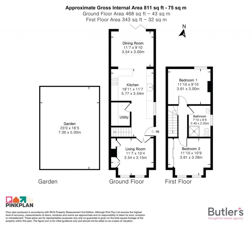 Floorplans For Vicarage Road, Sutton