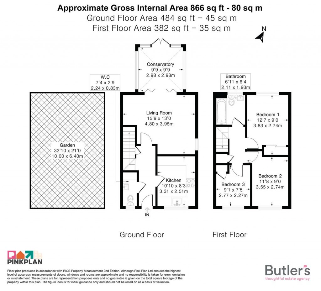 Floorplans For Hilldale Road, Cheam, Sutton