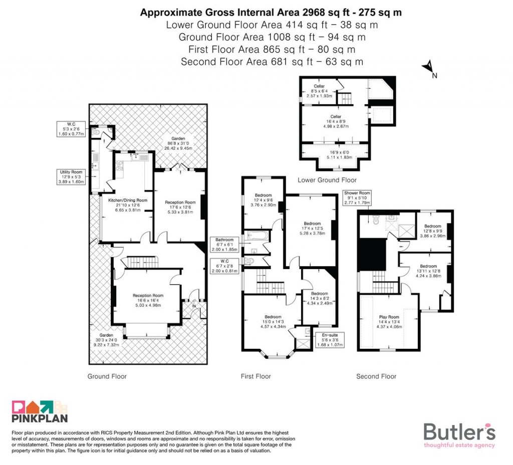 Floorplans For Park Hill Road, Wallington