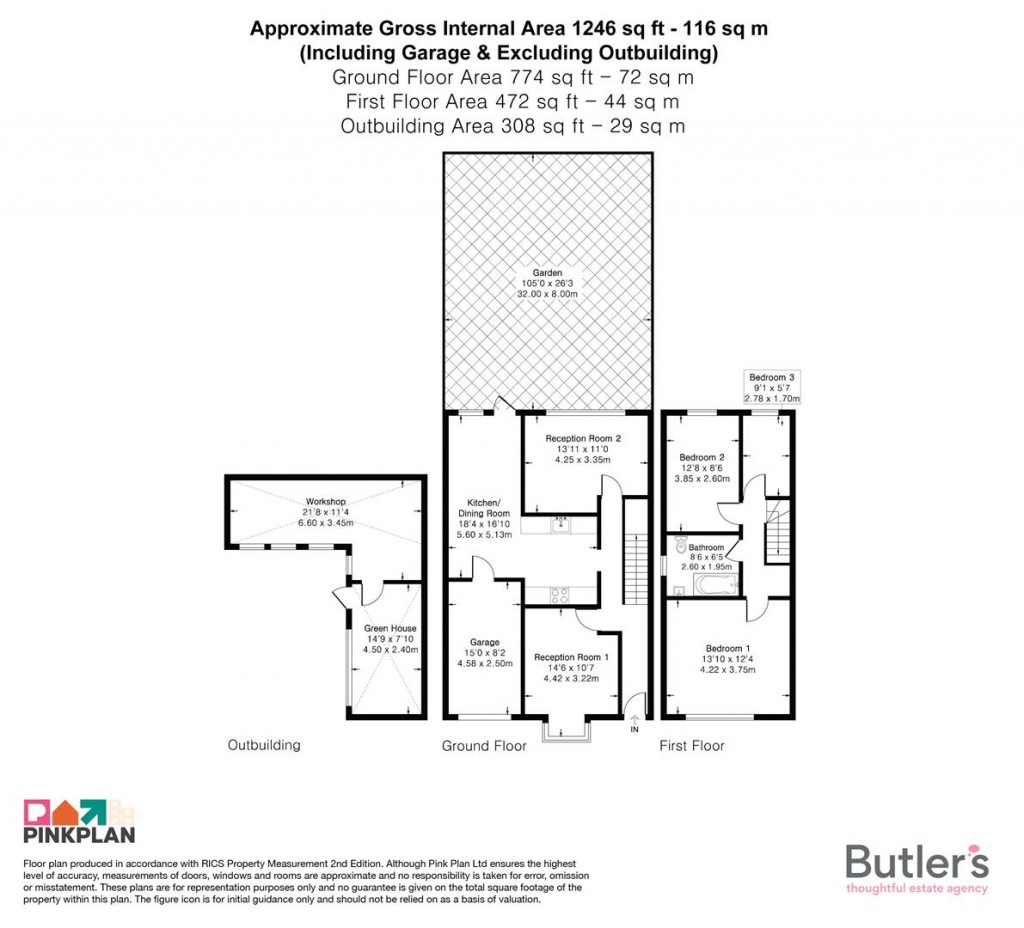 Floorplans For Gander Green Lane, Cheam, Sutton