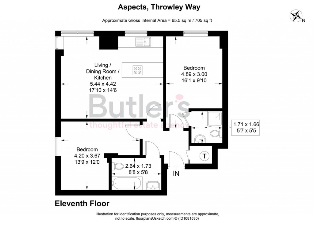 Floorplans For Throwley Way, Sutton