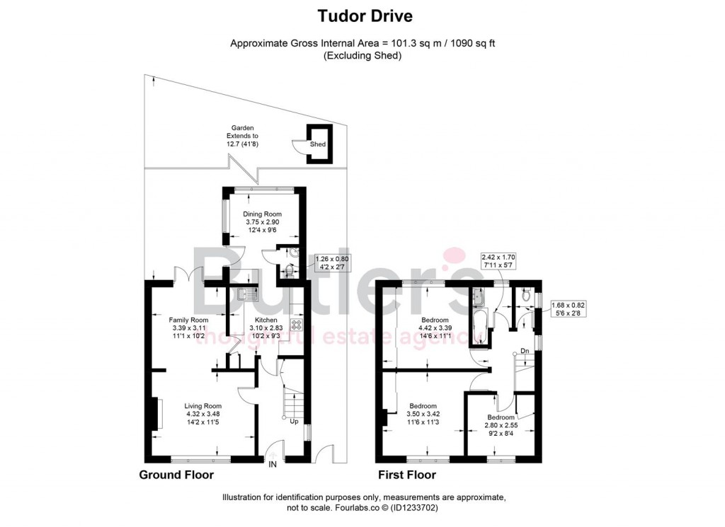 Floorplans For Tudor Drive, Morden